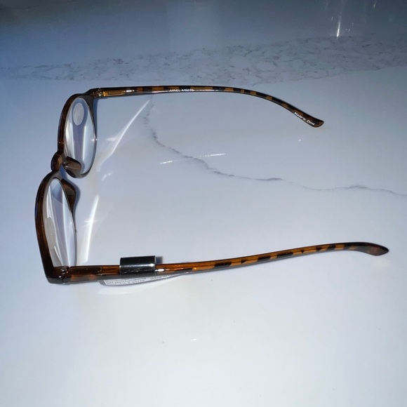 Nwt men’s brown tortoise shell plastic frame readers - 2.50 - Picture 9 of 11